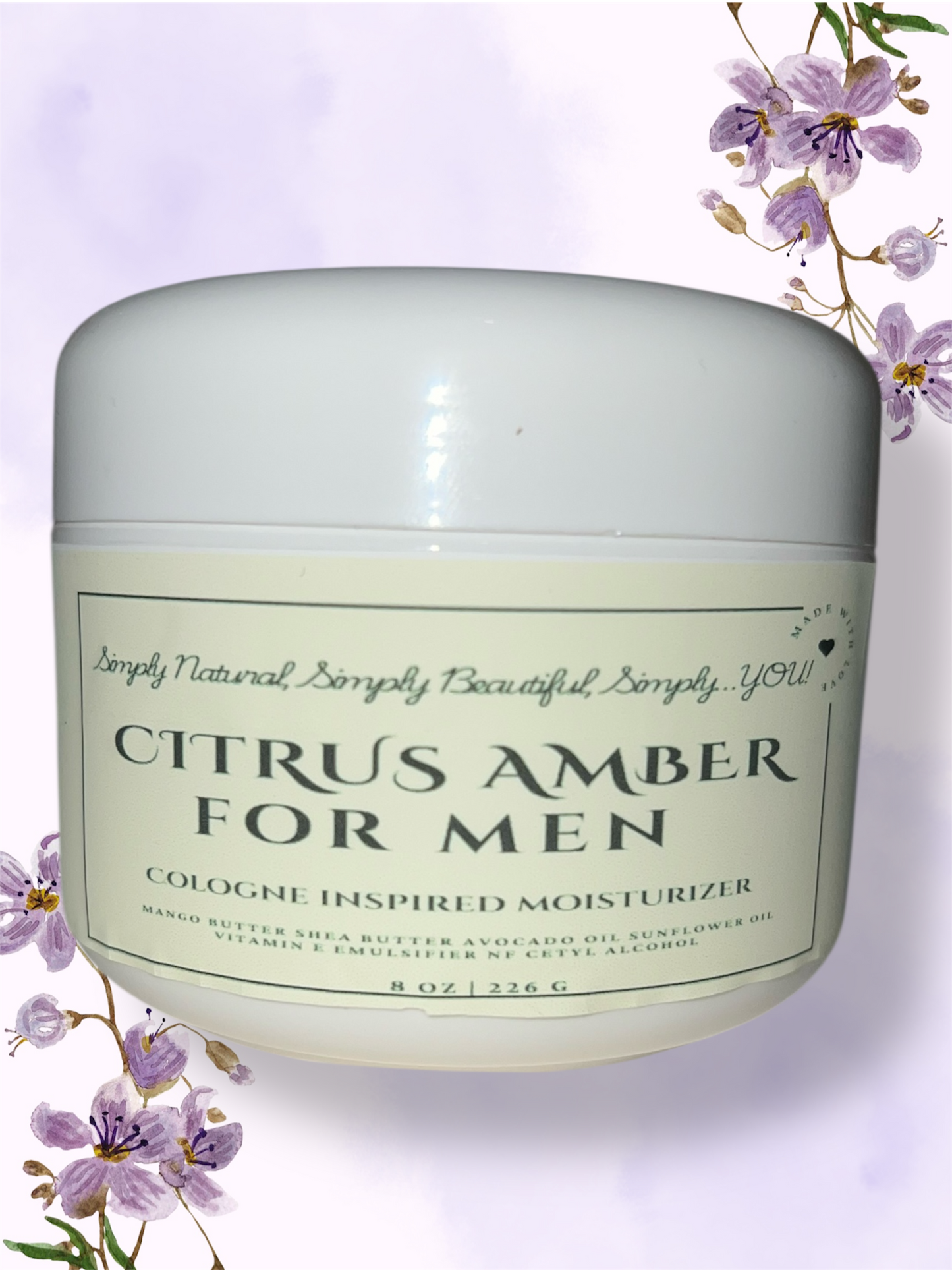 Citrus Amber Body Cream for Men
