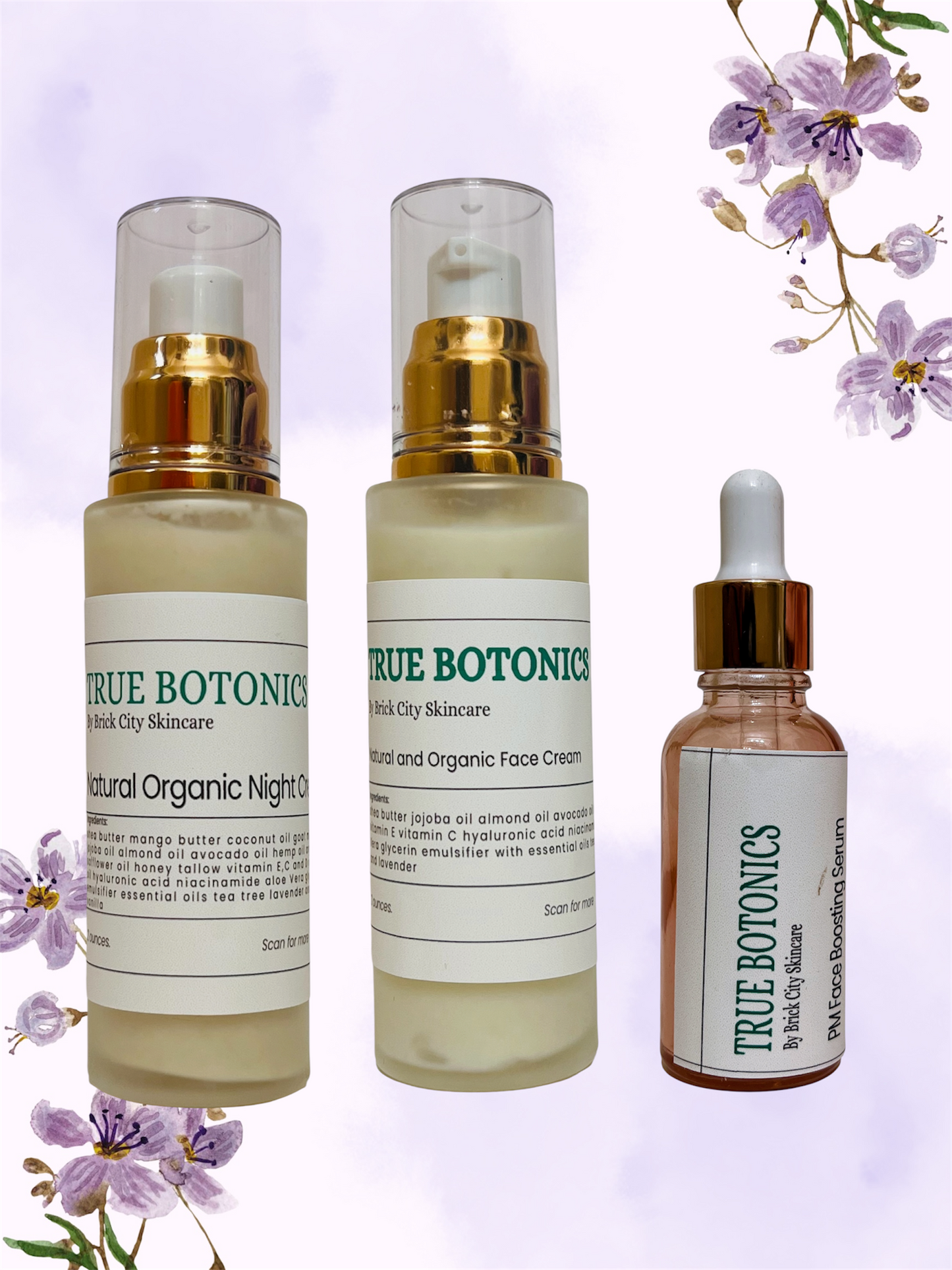 TRUE BOTONICS: SKINCARE REGIMEN(Day, Night and Boosting Serum)