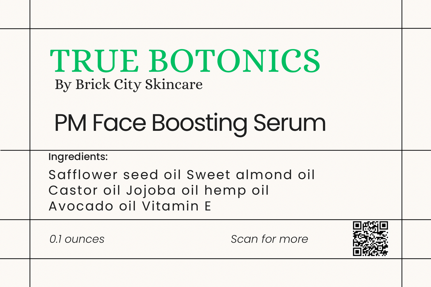 TRUE BOTONICS: PM FACE SERUM